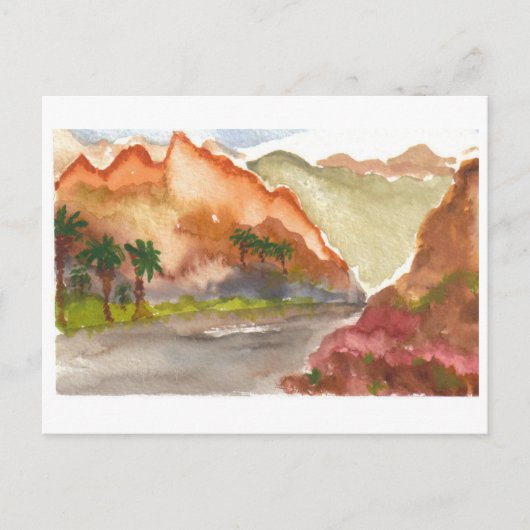 砂漠深い ポストカード (正面)