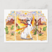 砂漠猫 ポストカード (正面)