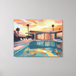 砂漠生活デザイン#1 キャンバスプリント