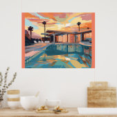 砂漠生活デザイン#1 ポスター (キッチン)