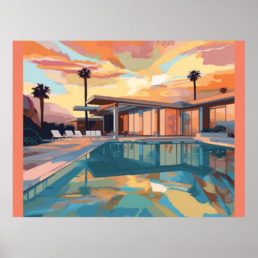 砂漠生活デザイン#1 ポスター (正面)