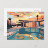 砂漠生活デザイン#1 ポストカード (正面/裏面)