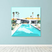 砂漠生活#2 キャンバスプリント (インサイチュ (ウッドフロア))