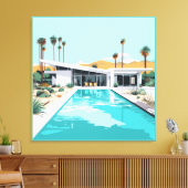 砂漠生活#2 キャンバスプリント (インサイチュ (リビング))