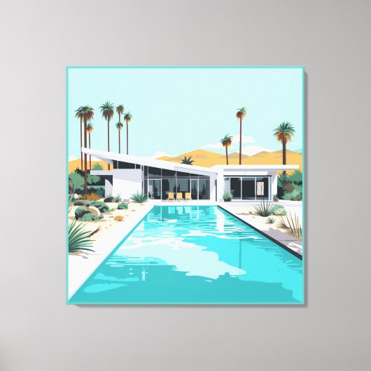 砂漠生活#2 キャンバスプリント (正面)