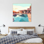 砂漠生活#3 キャンバスプリント (インサイチュ (寝室))