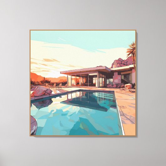 砂漠生活#3 キャンバスプリント (正面)