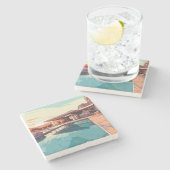 砂漠生活#3 ストーンコースター (横)