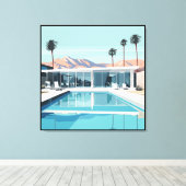 砂漠生活 #4 キャンバスプリント (インサイチュ (ウッドフロア))