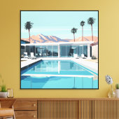 砂漠生活 #4 キャンバスプリント (インサイチュ (リビング))