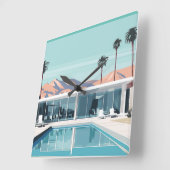 砂漠生活#4 スクエア壁時計 (傾斜)