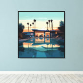 砂漠生活#5 キャンバスプリント (インサイチュ (ウッドフロア))