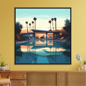 砂漠生活#5 キャンバスプリント (インサイチュ (リビング))