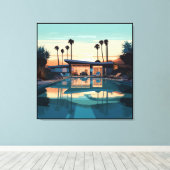 砂漠生活#5 キャンバスプリント (インサイチュ (ウッドフロア))