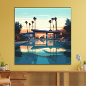 砂漠生活#5 キャンバスプリント (インサイチュ (リビング))