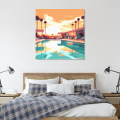 砂漠生活#6 キャンバスプリント (インサイチュ (寝室))