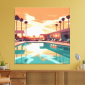 砂漠生活#6 キャンバスプリント (インサイチュ (リビング))