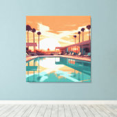 砂漠生活#6 キャンバスプリント (インサイチュ (ウッドフロア))