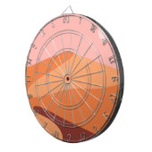 砂漠砂丘のミニマルな風景 ダーツボード (正面右)