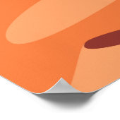 砂漠砂丘のミニマルな風景 ポスター (角)