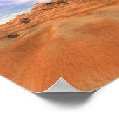 砂漠砂丘 ポスター (角)