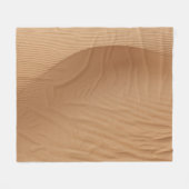 砂漠砂丘：砂波テクスチャ。 フリースブランケット (正面(横))