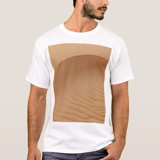 砂漠砂丘:砂波テクスチャ。 Tシャツ (正面)