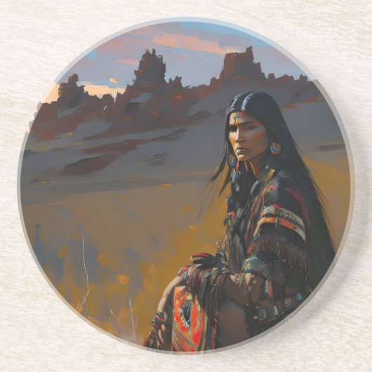 砂漠秋 コースター (正面)
