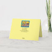 砂漠空白の野生生物うさぎウズイルサンライズサボテン カード (裏面)