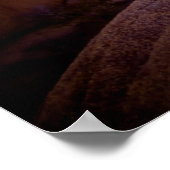 砂漠素晴らし夕日 ポスター (角)