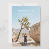 砂漠結婚式招待状 招待状 (裏面)