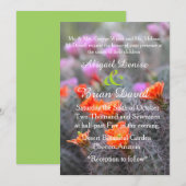 砂漠緑地の色 招待状 (正面/裏面)