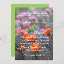 砂漠緑地の色 招待状