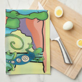 砂漠美しい キッチンタオル (四つ折り)