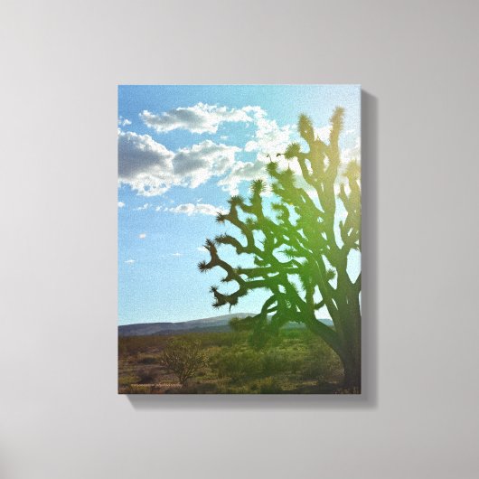 砂漠美しい キャンバスプリント (正面)