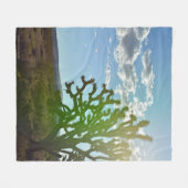 砂漠美しい フリースブランケット (正面(横))