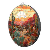 砂漠美しい#1ポスター ダーツボード (正面右)