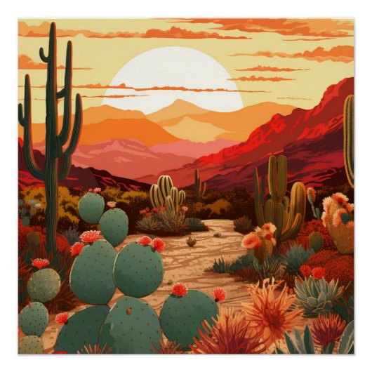 砂漠美しい#1ポスター ポスター (正面)