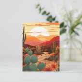 砂漠美しい#1ポスター ポストカード (スタンド正面)