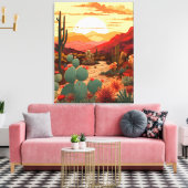 砂漠美しい#1 キャンバスプリント (インサイチュ (リビング))