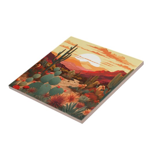 砂漠美しい#1 タイル (側面)