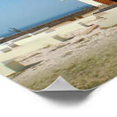 砂漠美術、熱帯ビーチ教会建築アート ポスター (角)