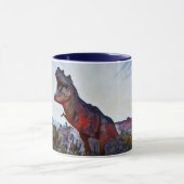 砂漠芸術マグカップのフリークー恐竜 マグカップ (中央)