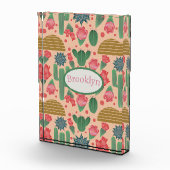 砂漠赤面ピンクフローラ子供部屋デコール – ベビーギ フォトブロック (右)