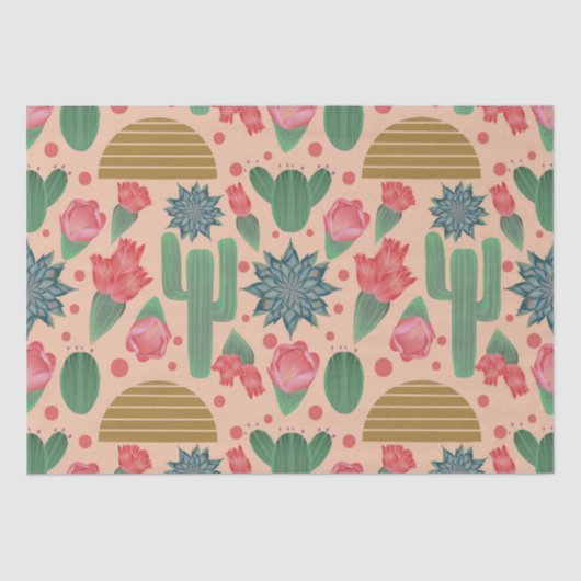 砂漠赤面ピンク 薄葉紙 (正面)