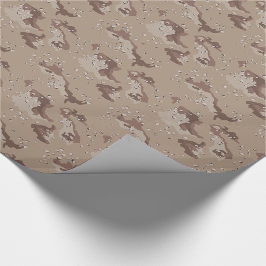 砂漠迷彩柄男らしデザイン ラッピングペーパー (角)