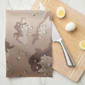 砂漠迷彩柄 キッチンタオル (四つ折り)