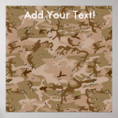 砂漠迷彩柄 ポスター (正面)