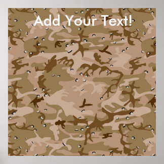 砂漠迷彩柄 ポスター