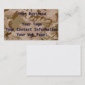 砂漠迷彩柄 名刺 (正面/裏面)